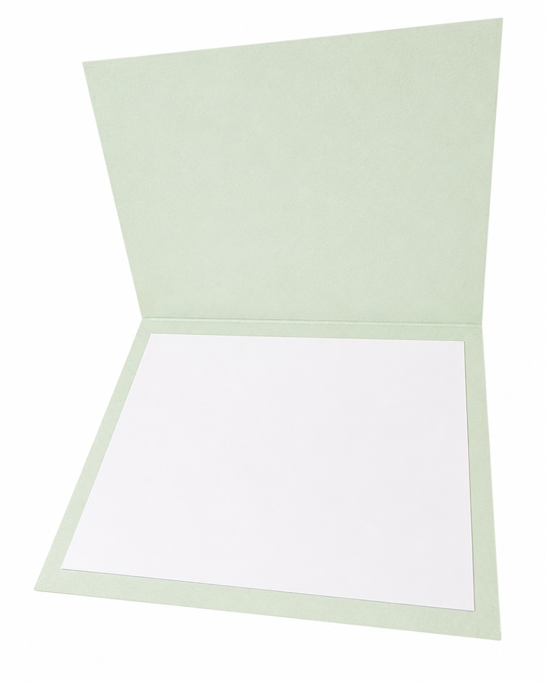 Gratulerer-kort i Elegant-serien – salviegrønn blomsterstruktur (15 x 11 cm)