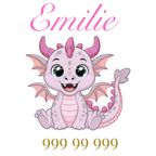 Personlige klistremerker til barn (med navn + tlf/klasse)