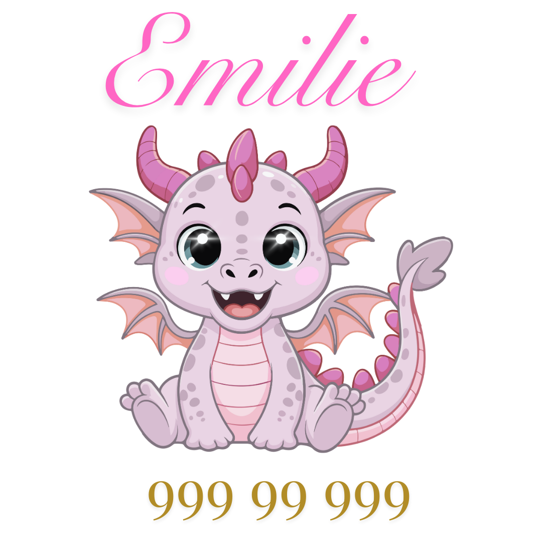 Personlige klistremerker til barn (med navn + tlf/klasse)