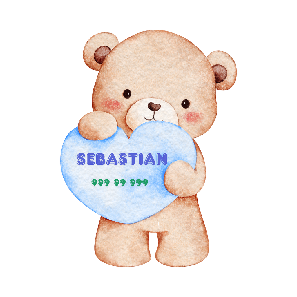 Personlige klistremerker til barn (med navn + tlf/klasse)