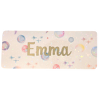 Bokmerke – personlig med navn (holografisk stjerneeffekt) | 6 x 15 cm