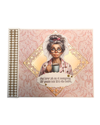 Bursdagskort med humor – Rosa & gull