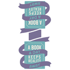 Magnetisk bokmerke – “A book a day keeps reality away”