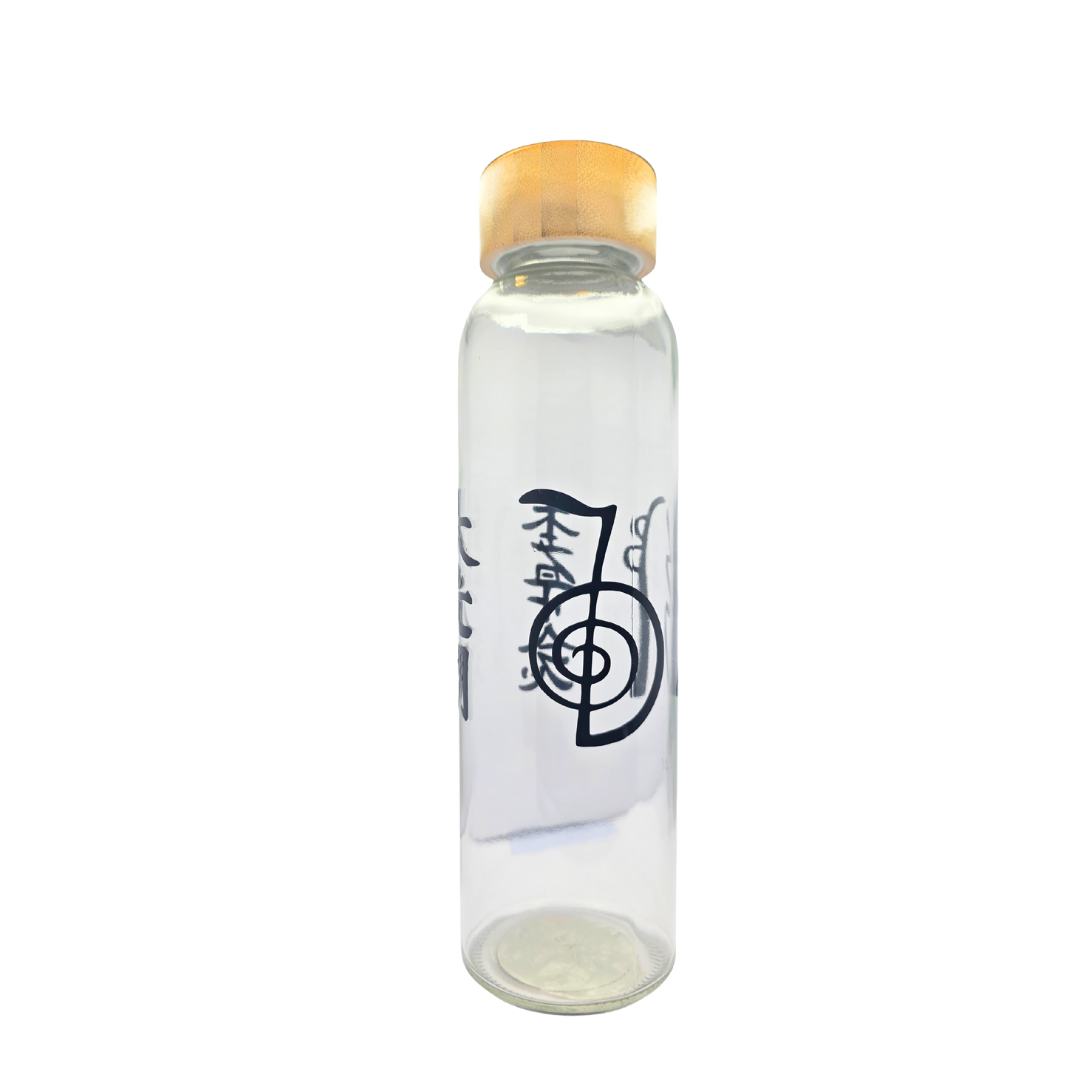 Reiki-flaske (0,5 L) – 4 reiki-symboler