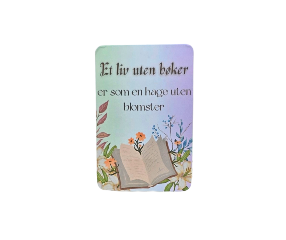 Magnet-bokmerke – «Et liv uten bøker