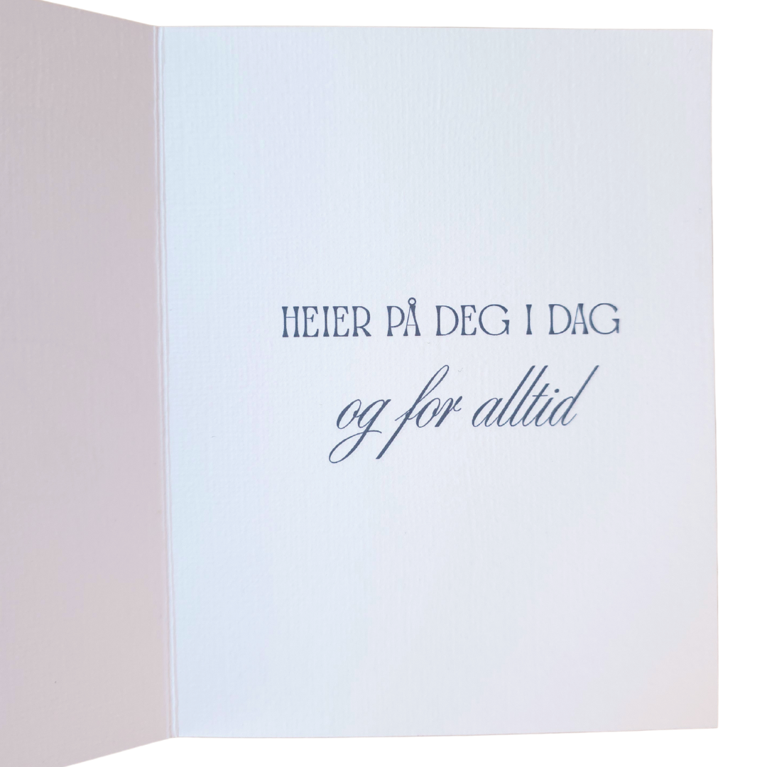 “Gratulerer med dagen” – hundekort (holografisk) | fra 79 kr