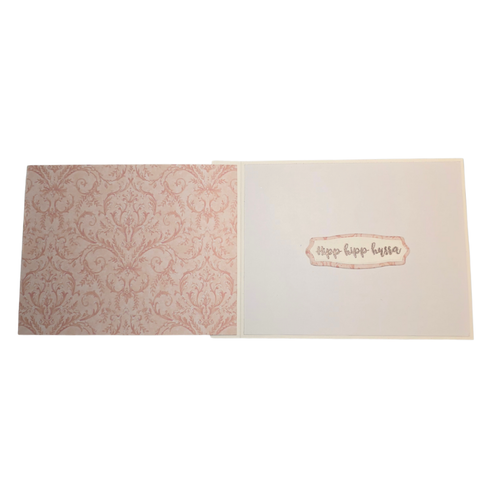 Bursdagskort med humor – Rosa & gull