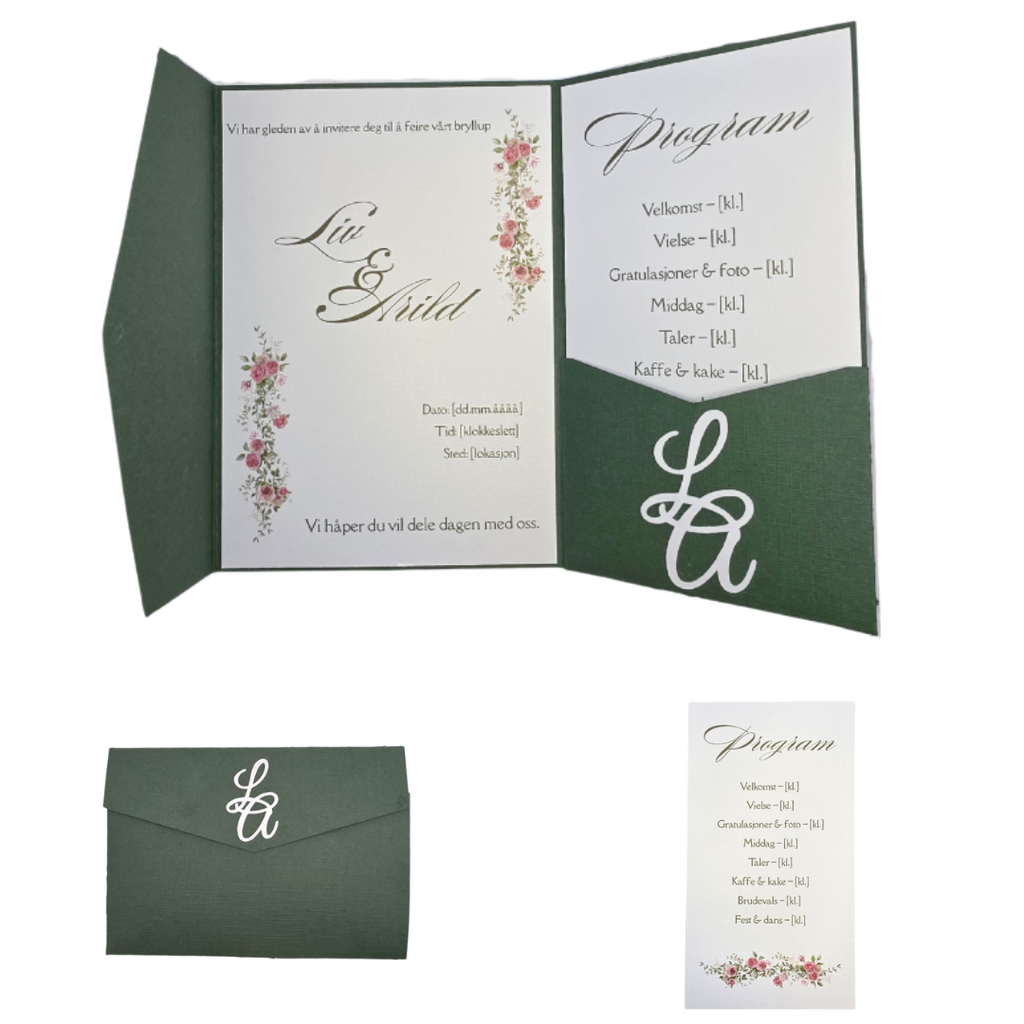 Invitasjoner med innebygd konvolutt