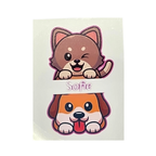 Personlige klistremerker til barn (med navn + tlf/klasse)