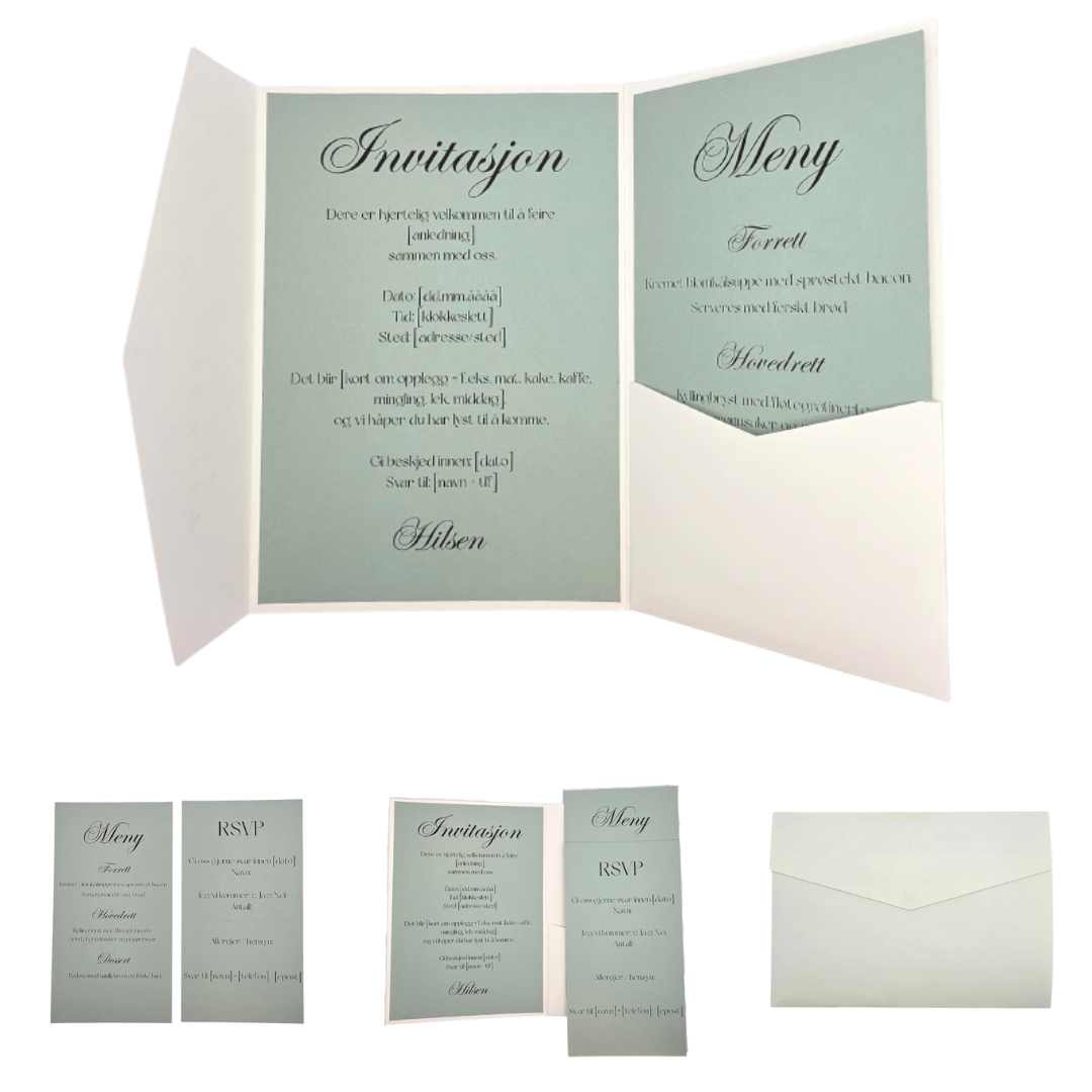 Invitasjoner med innebygd konvolutt
