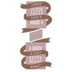 Magnetisk bokmerke – “A book a day keeps reality away”