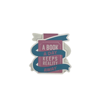 Magnetisk bokmerke – “A book a day keeps reality away”