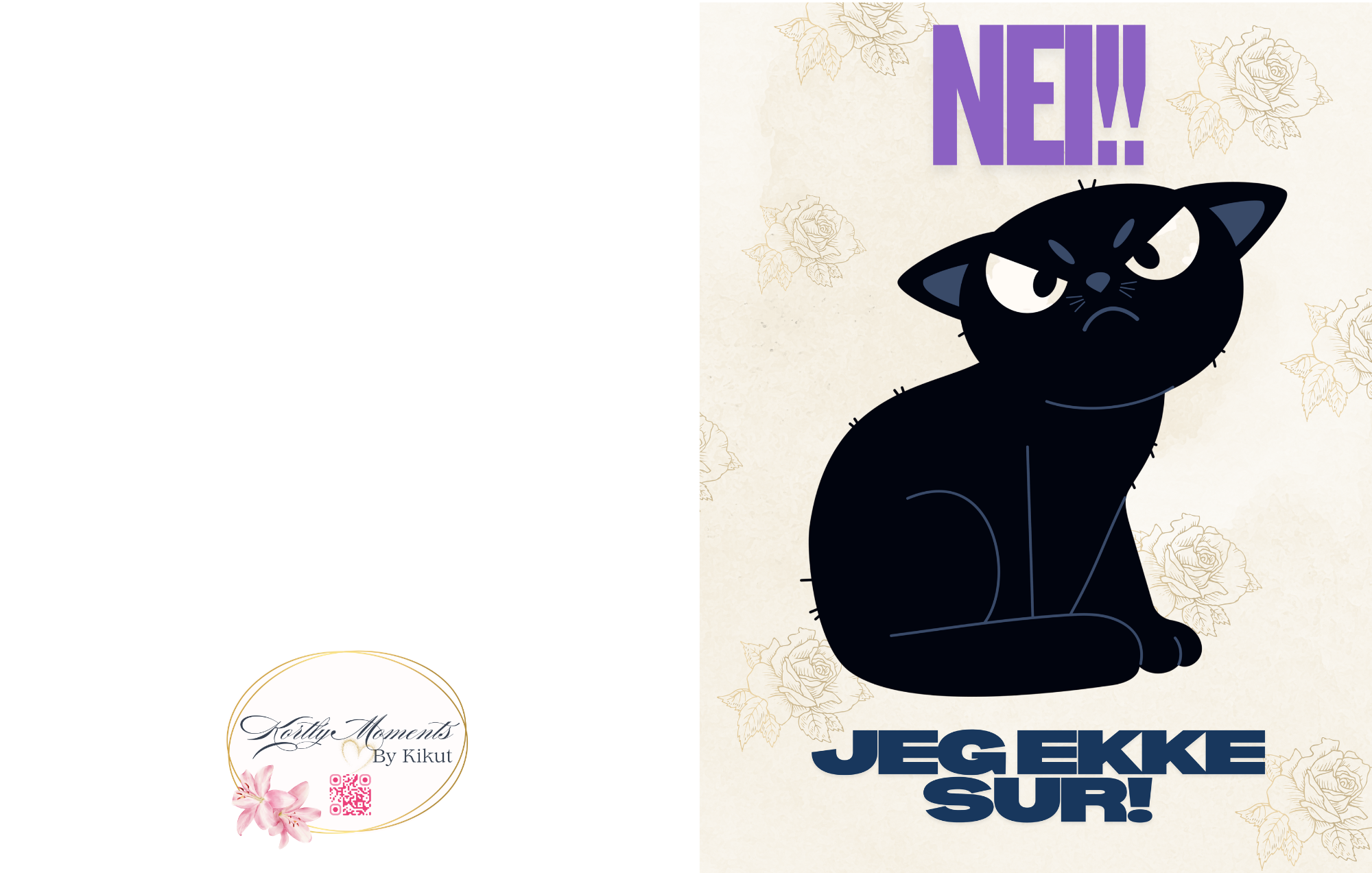 Humorkort – “NEI!! Jeg ekke sur!”