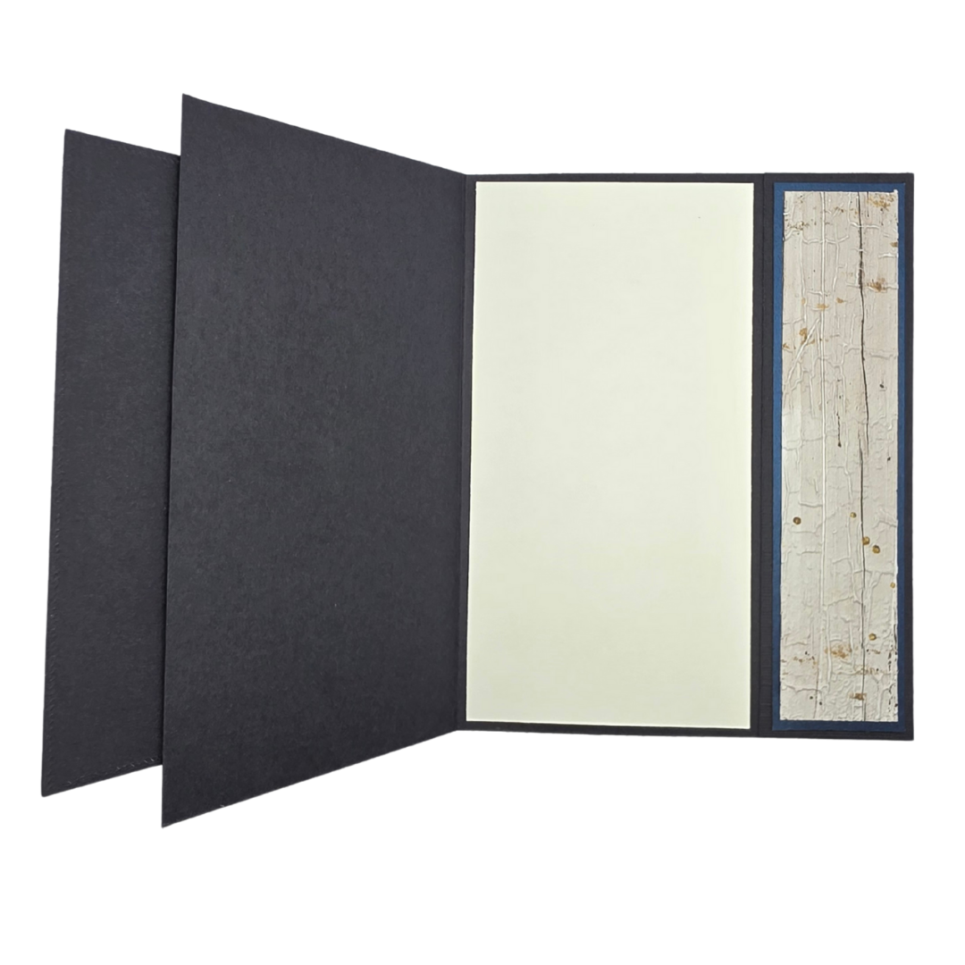 Håndlaget konfirmasjonskort – “Til Konfirmanten” (blå/grå, moderne stil)