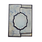 Elegant gratulasjonskort – marineblå & sølv