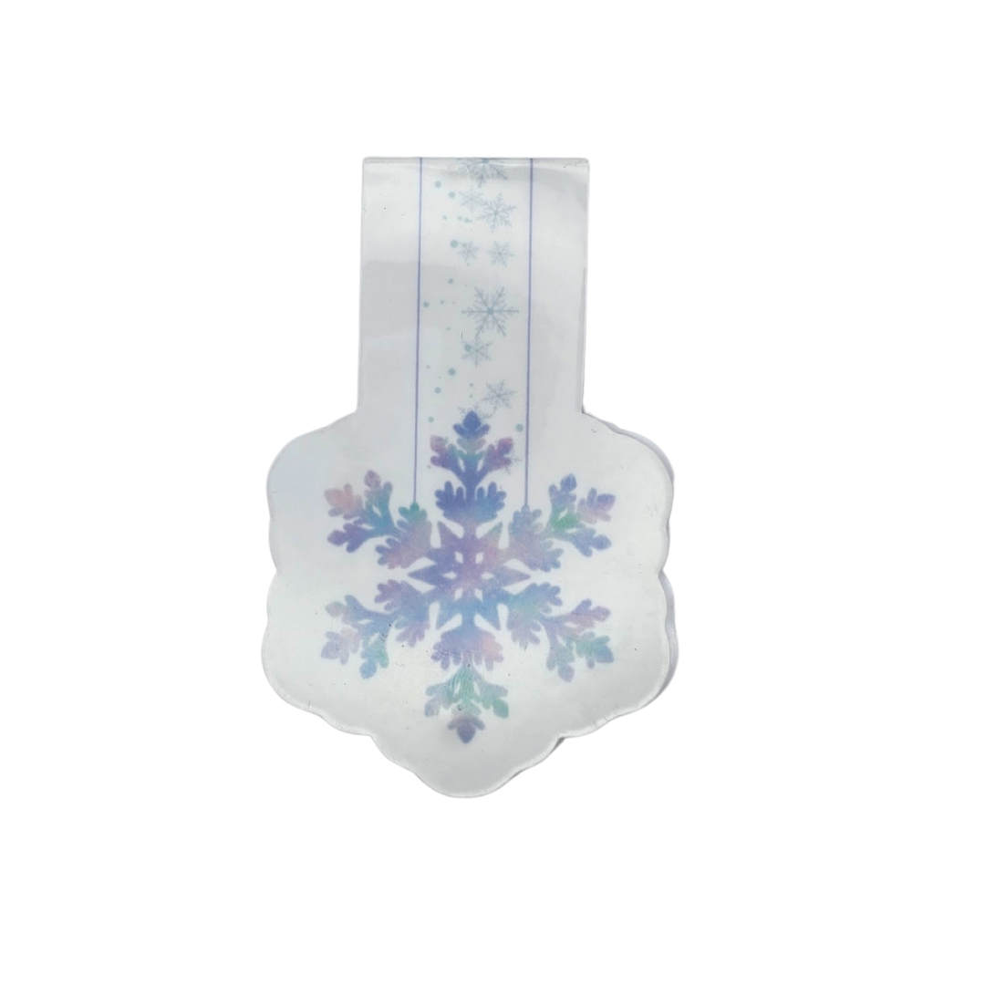 Snøkrystall magnetisk bokmerke