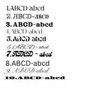 Personlig vinyltekst (DIY) – valgfri størrelse og farge