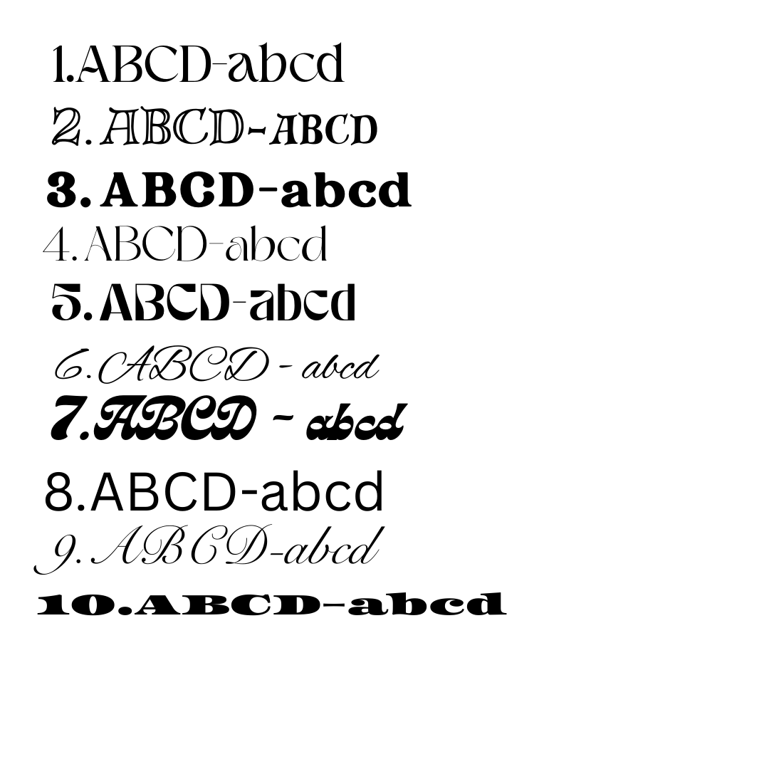 Personlig vinyltekst (DIY) – valgfri størrelse og farge