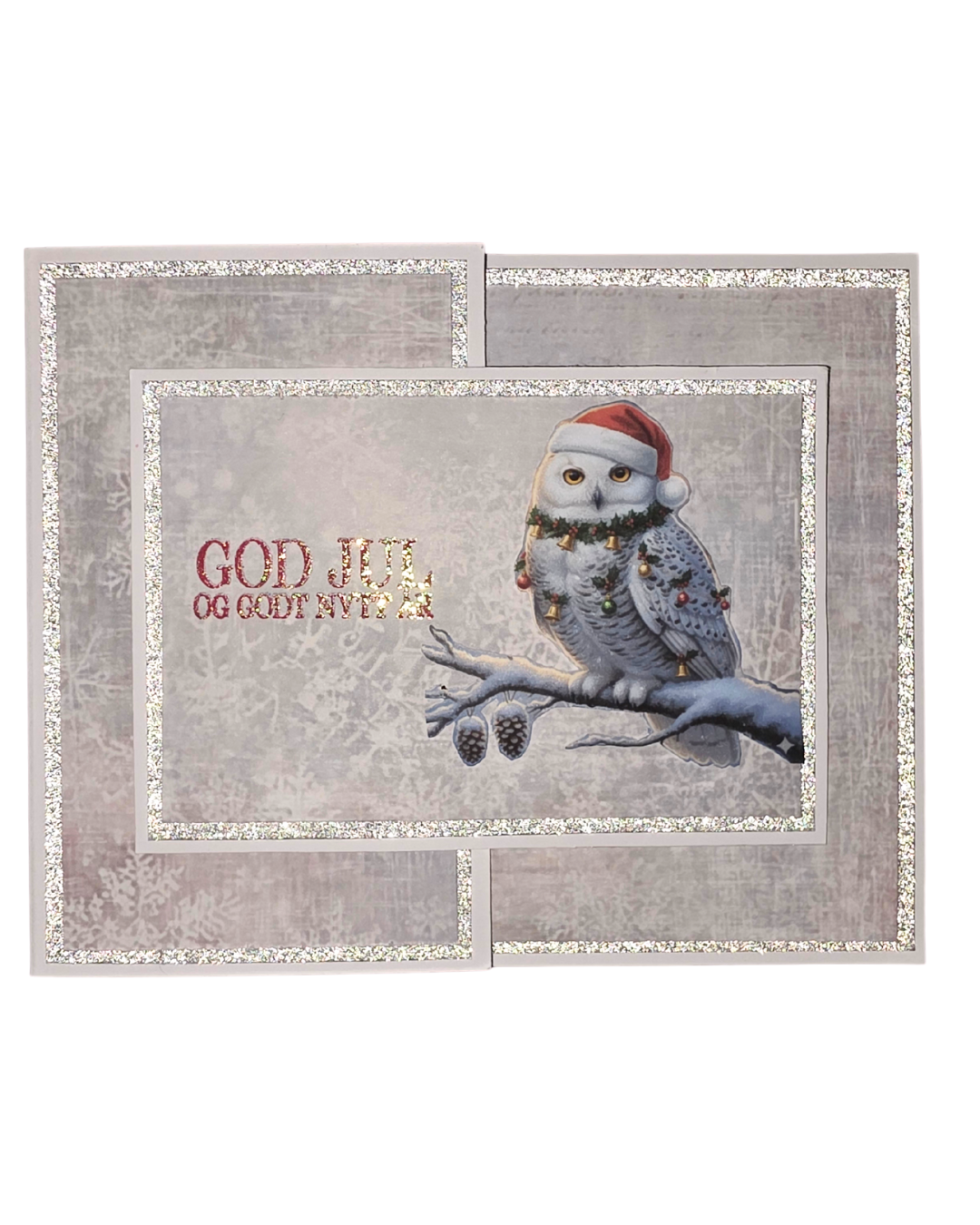 Julekort med juleugle