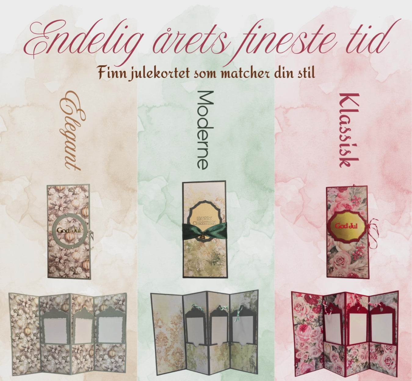 Eksklusivt julekort med tags