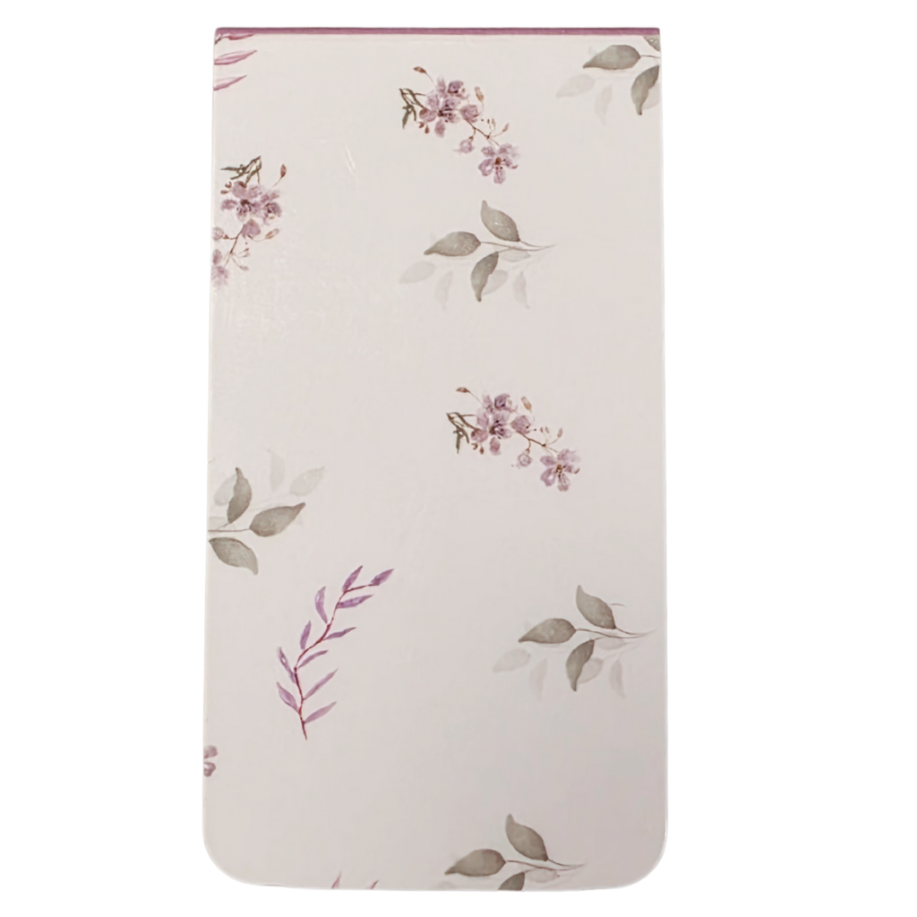 Magnetisk bokmerke i lavendel og duse grønnfarger