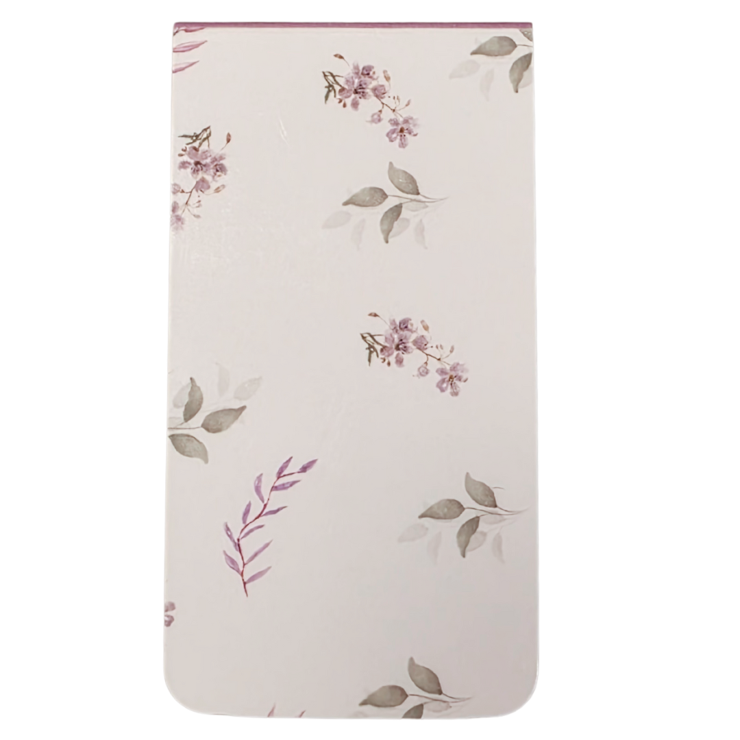 Magnetisk bokmerke i lavendel og duse grønnfarger